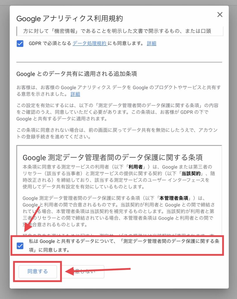 測定データ管理者間のデータ保護に関する条項